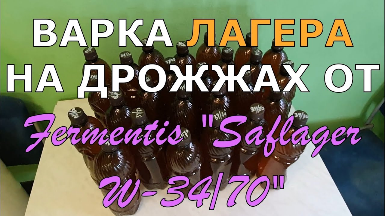 ВАРКА ПИВА НА ДРОЖЖАХ ОТ Fermentis Saflager W-34/70