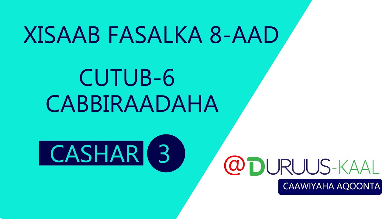 Xisaab F-8aad Cutub-6 Cashar-3 Bed duleedka Dhululubo + Layli