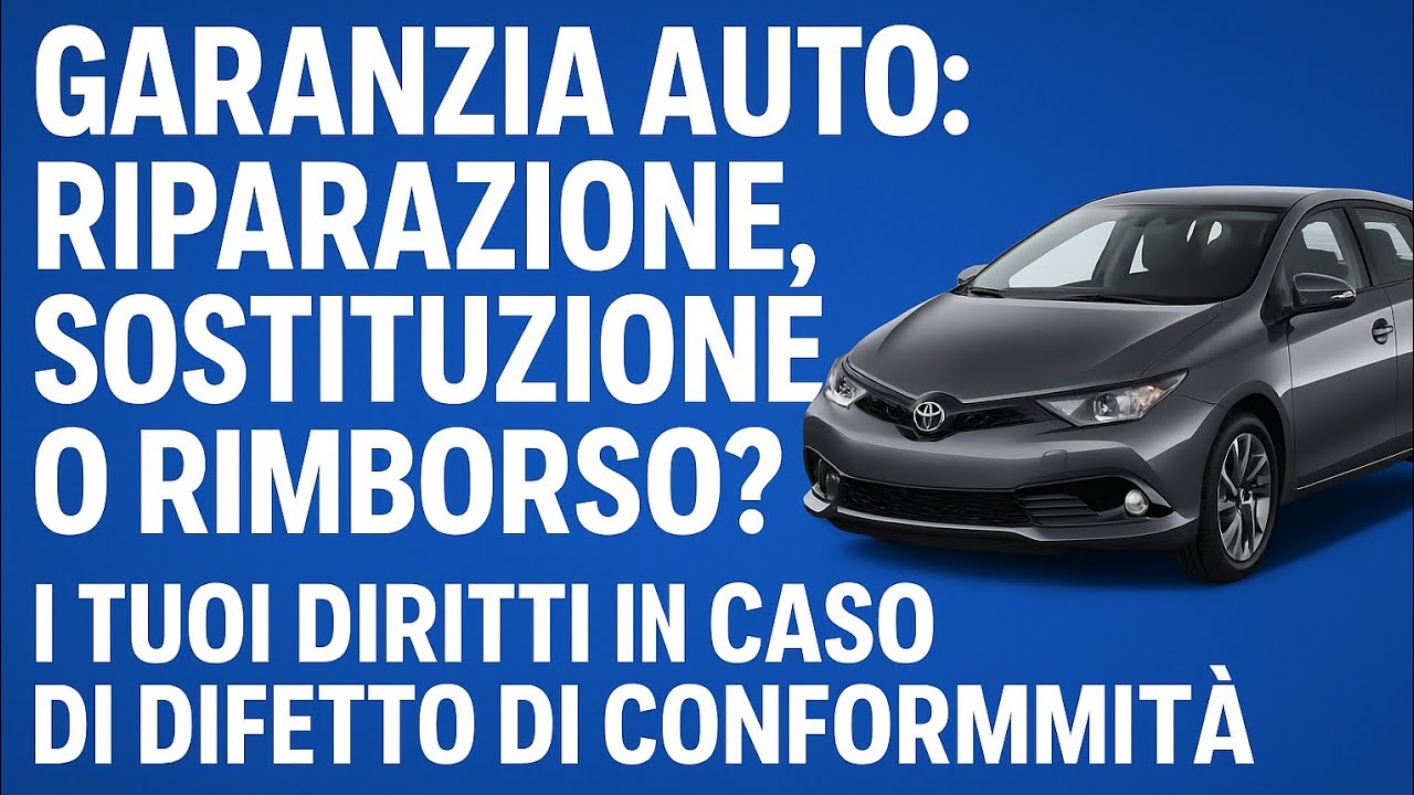 Garanzia auto: riparazione, sostituzione o rimborso? I tuoi diritti in caso di difetto di conformit&agrave;