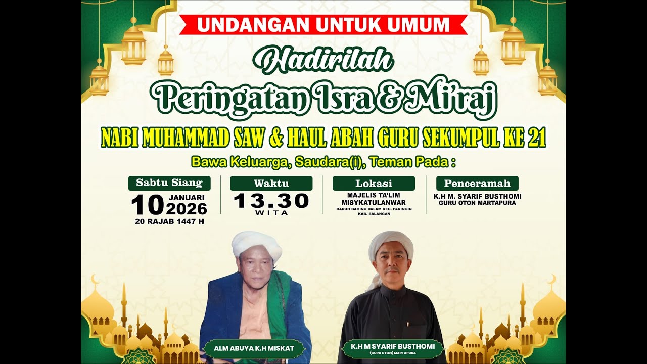 PEMBACAAN MANAQIB ABAH GURU SEKUMPUL OLEH KH. M. SYARIF BUSTHOMI DARI SEKUMPUL_PART 2