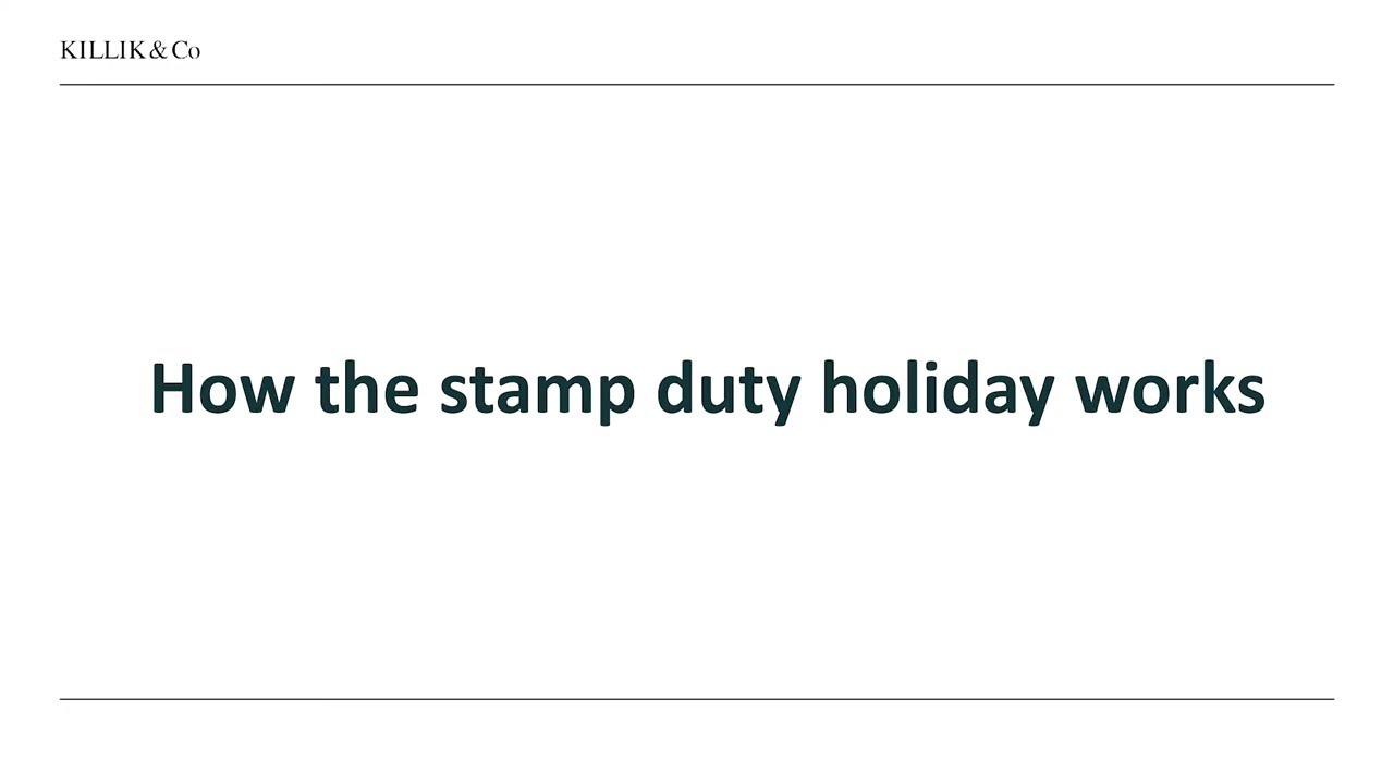 How the stamp duty holiday works