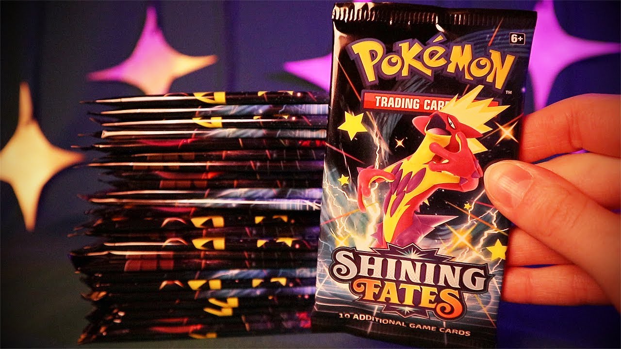 Opening Pokemon Shining Fates ✨ ASMR Relax Crinkles and Cards Sounds