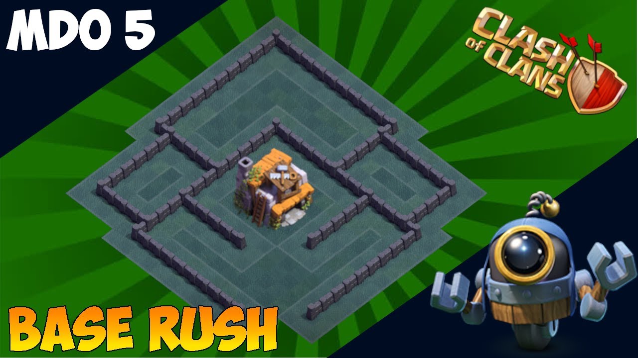MDO 5 rush base 2021 AVEC LIEN | MONTEZ EN TROPHEES | Clash of clans