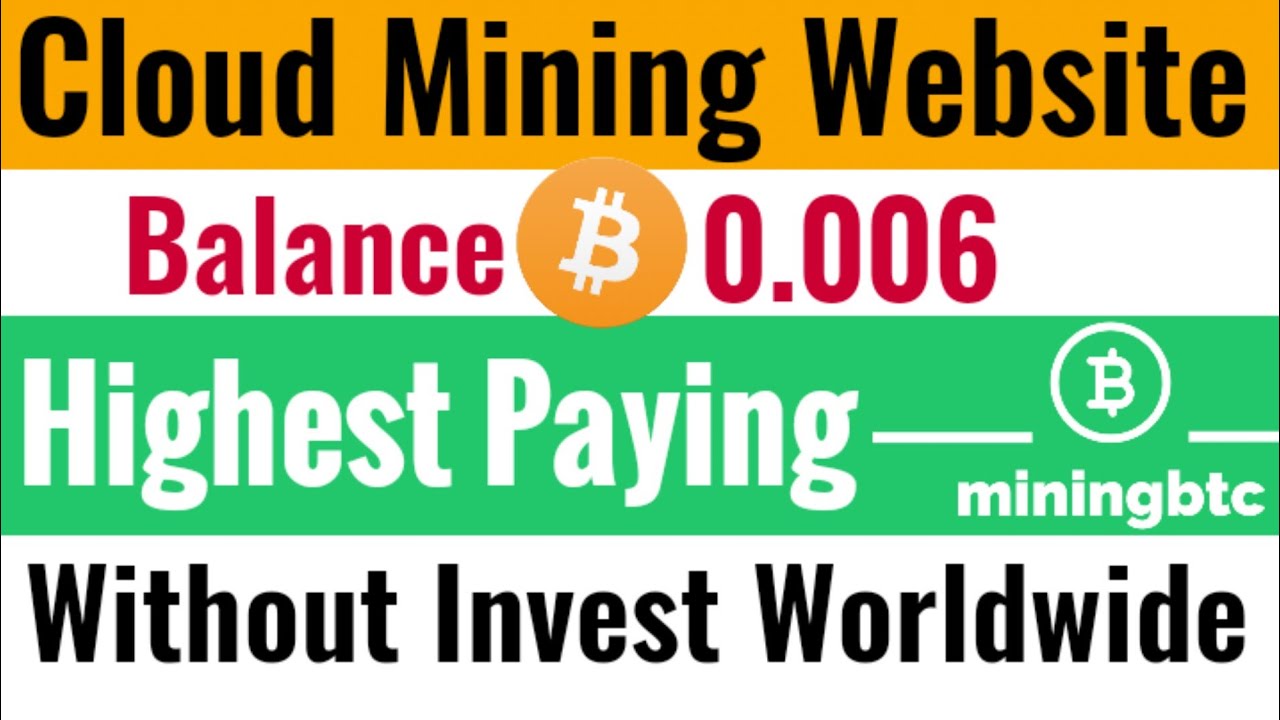 Mining BTC New Cloud Mining Bitcoin Website Without Investment | BTC Mining 2021