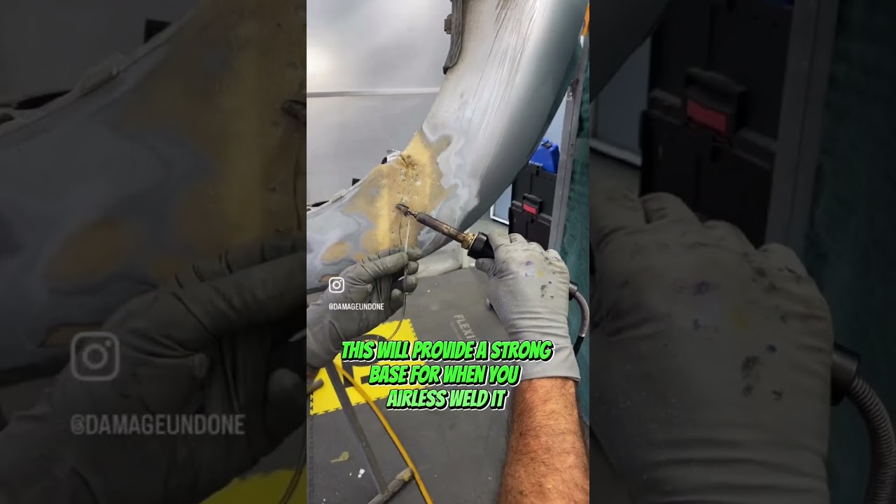 Welding a PUR bumper