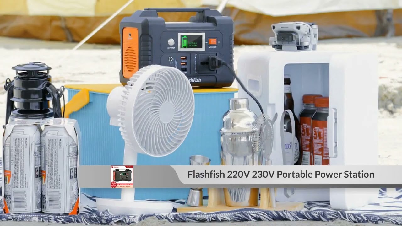 Flashfish 220V 230V Portable 200W Solar Generator 2022