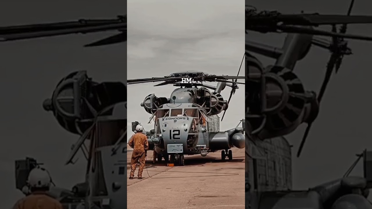 U.S marines CH-53 super stallion heavy-lift transport #shorts #ch35 #usmarine