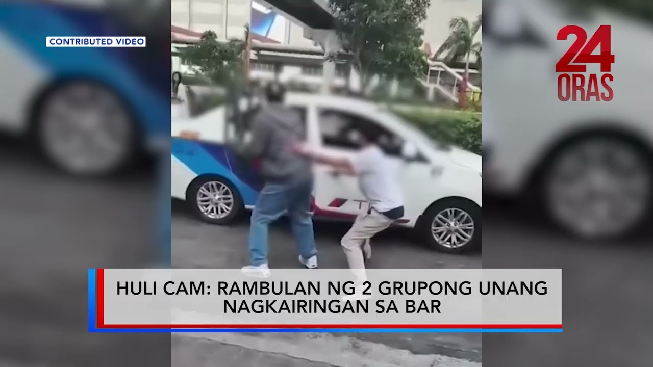 Huli cam na rambulan ng 2 grupong unang nagkairingan sa bar #shorts | 24 Oras