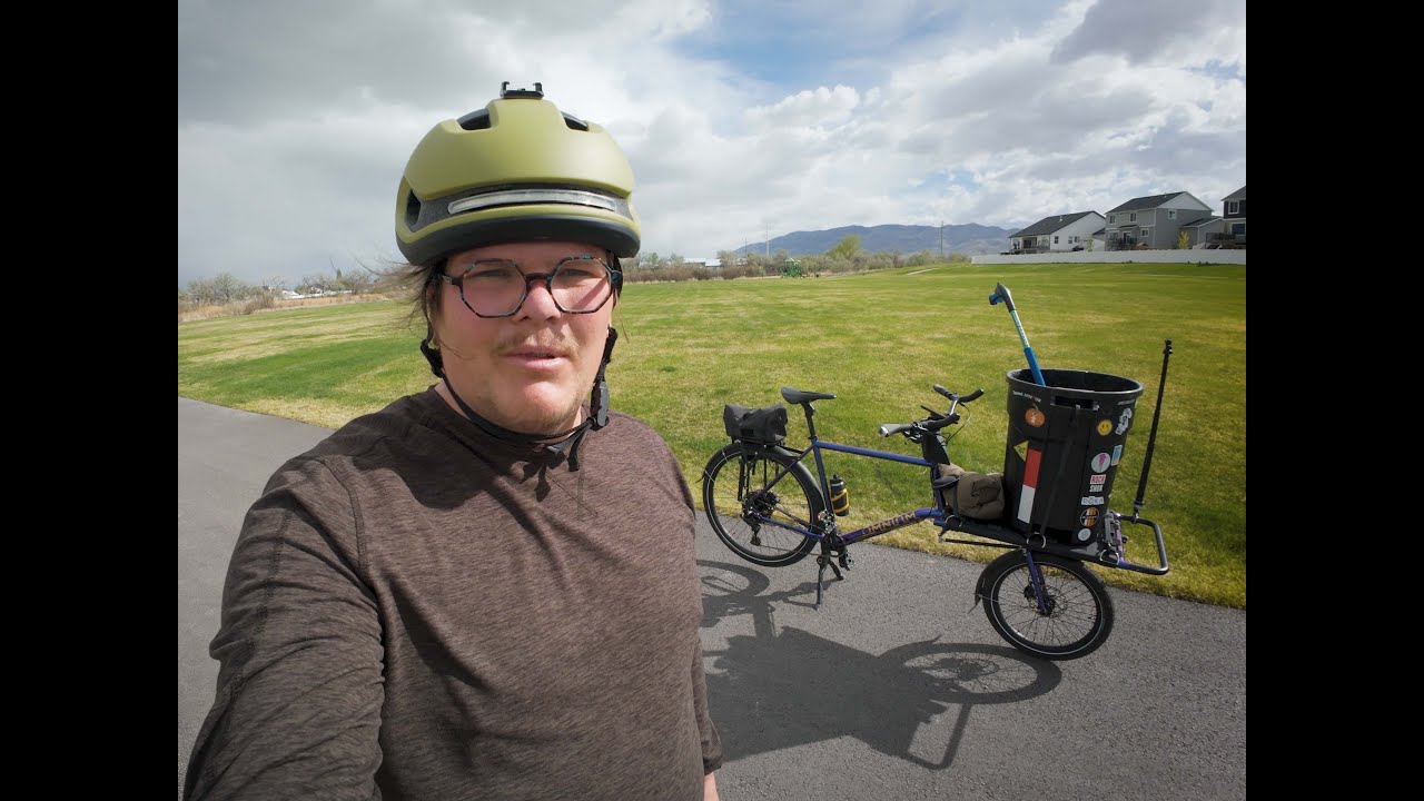 Общественная работа на грузовых велосипедах (сбор мусора)