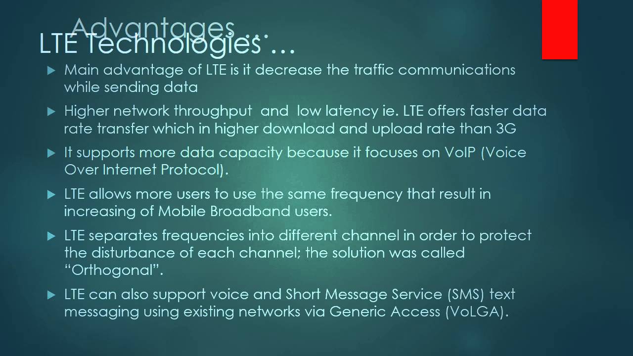 Long Term Evolution 4G