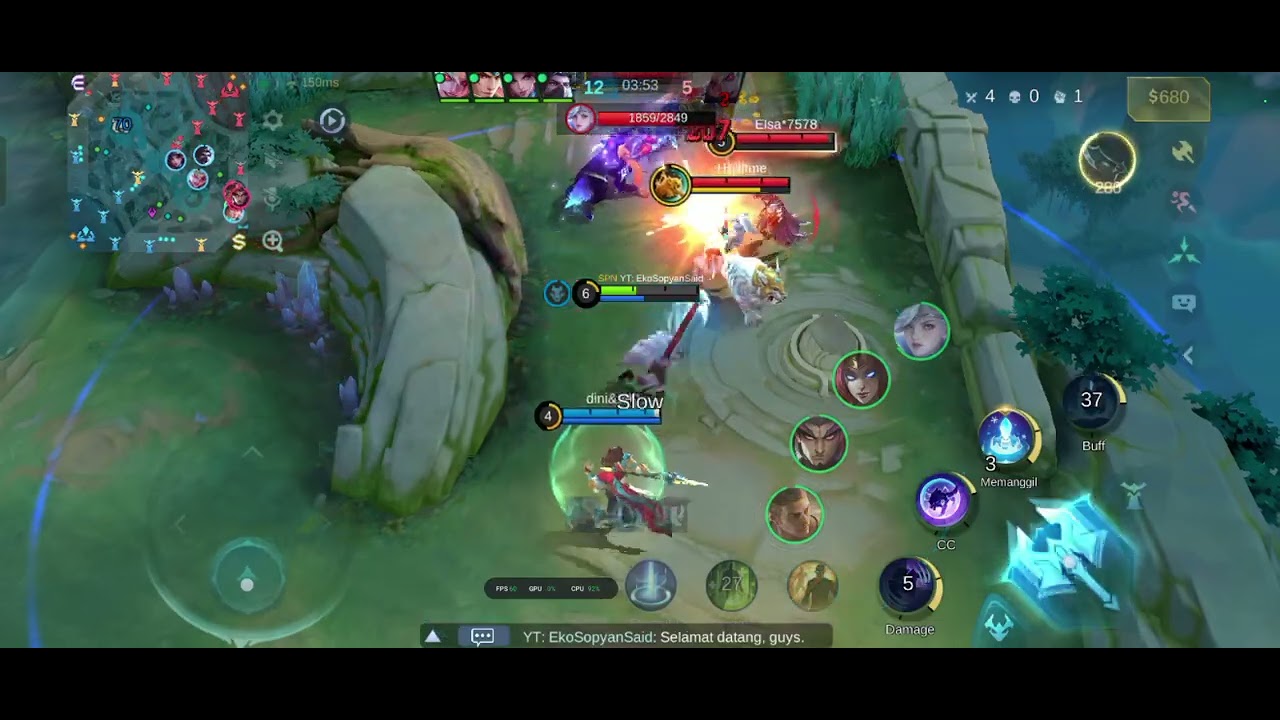 Mobile Legends Bang Bang popol and kupa push turet game play 2