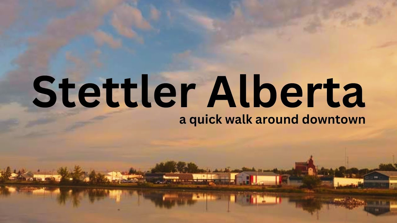 Stettler Alberta Canada | a quick walk around a block in a downtown prairie town