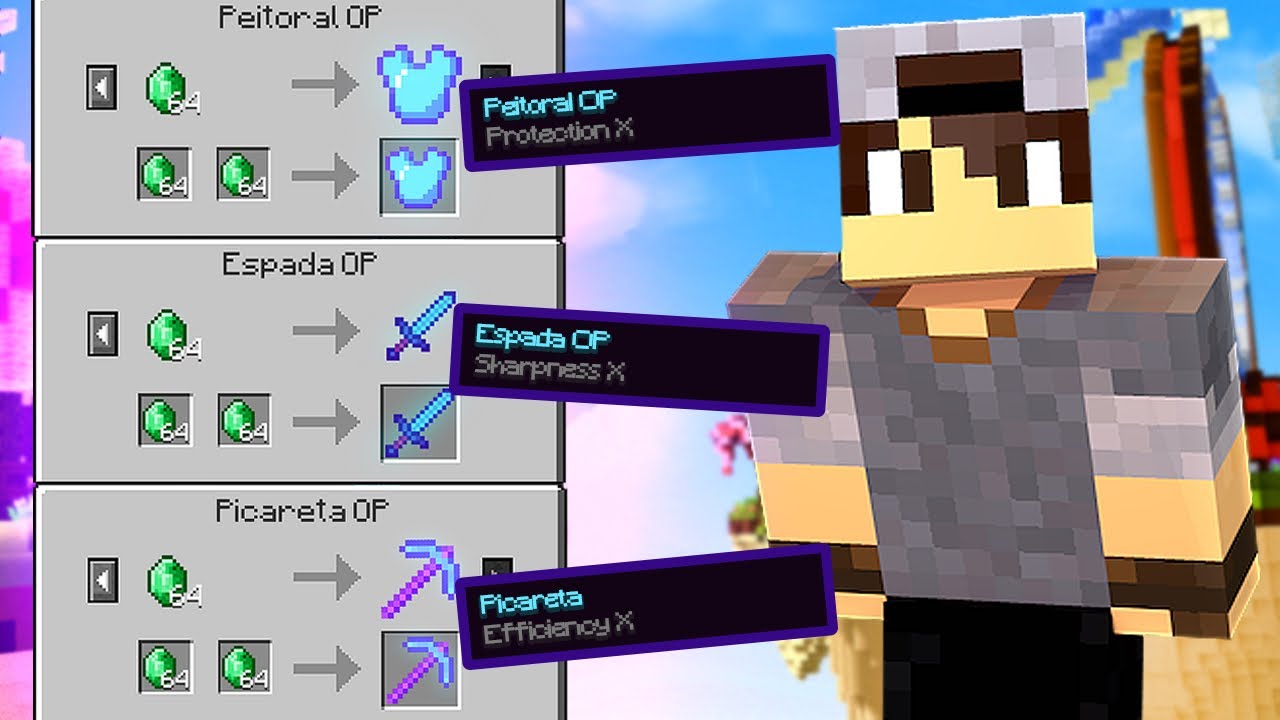 OS ITENS MAIS OP DO EGG WARS USANDO ESMERALDA!