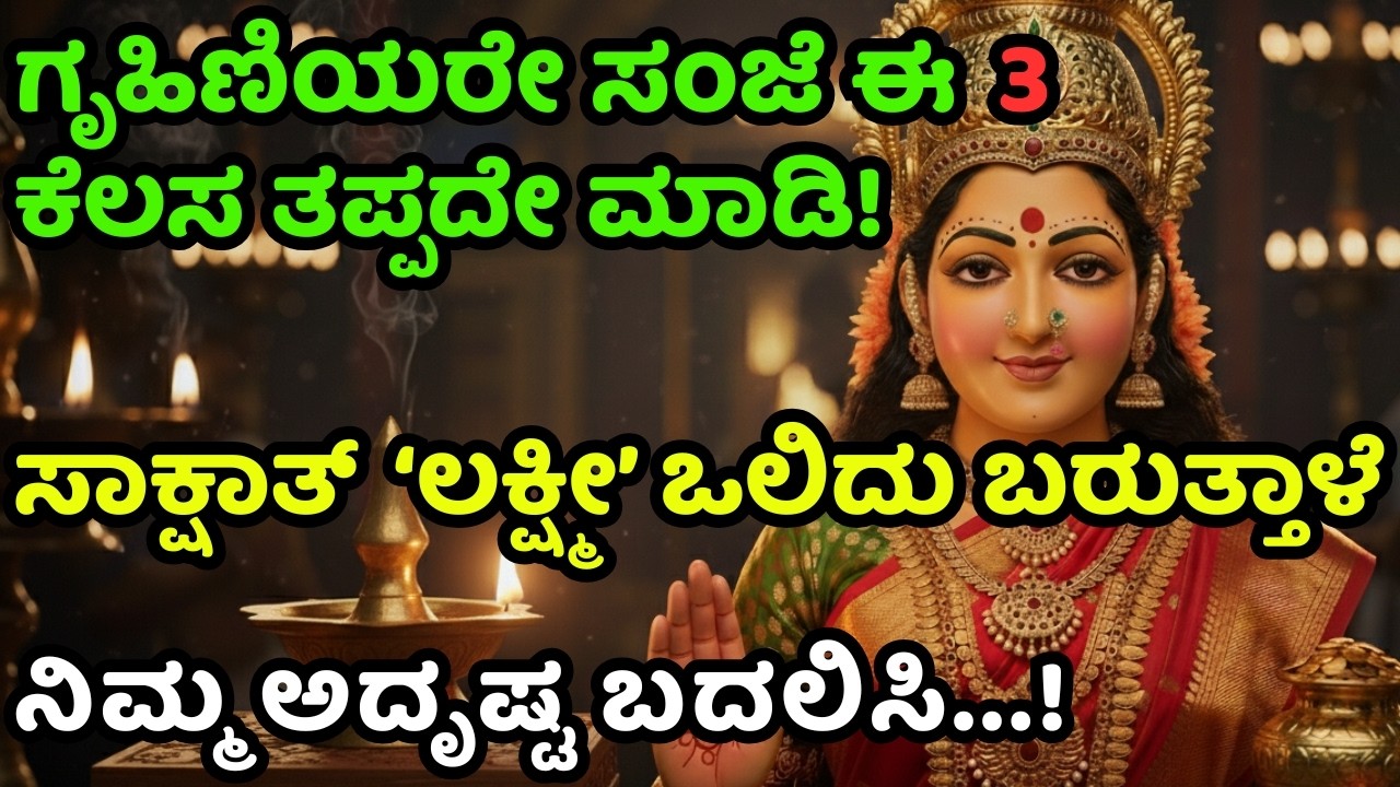 ಸಂಧ್ಯಾಕಾಲದಲ್ಲಿ ಮಾಡಬೇಕಾದ 5 ರಹಸ್ಯ ಆಚರಣೆಗಳು | 5 Secret Rituals for unexpected luck