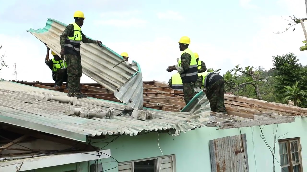 RDF AND JAMAICAN MILITARY ENGINEERS COMMENCE RECONSTRUCTION ACTIVITIES IN MONTEGO BAY