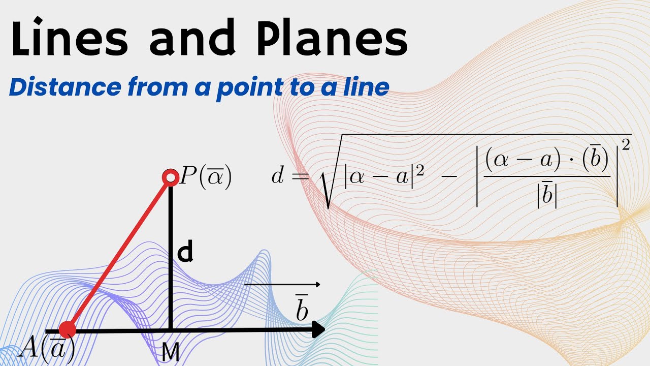 Distance of a point from a line in vector