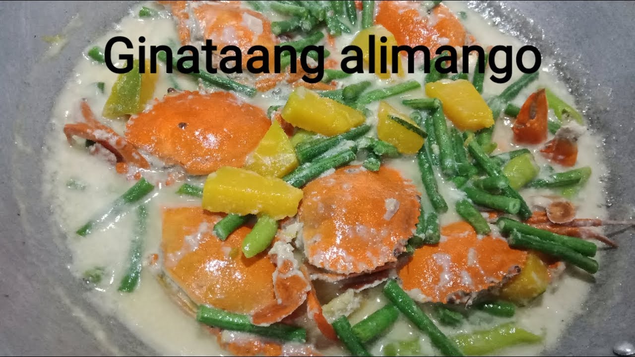 How to cook Ginataang alimango/mud crabs with coconut milk