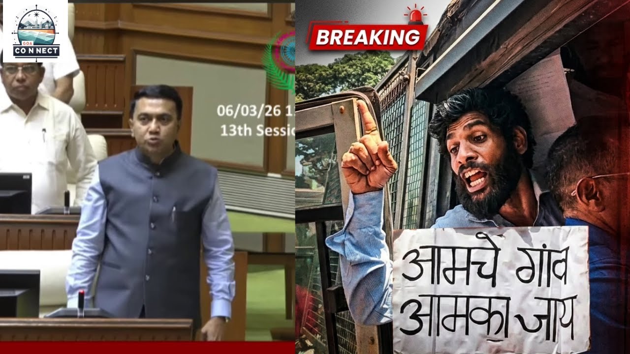 Watch all the Drama unfolds!! Mirabag Bandhara Protest Sparks Chaos in Goa Assembly