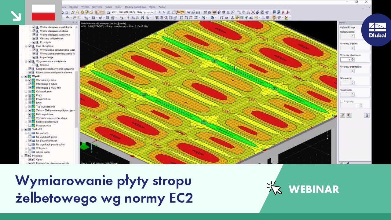 Webinarium: Wymiarowanie płyty stropu żelbetowego wg normy EC2
