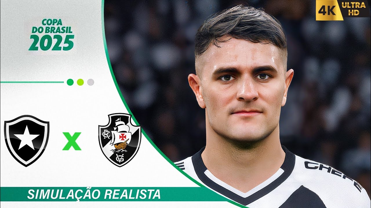 BOTAFOGOX VASCO | COPA DO BRASIL 2025 | QUARTAS DE FINAIS | PES 2021 4K60FPS SIMULAÇÃO.