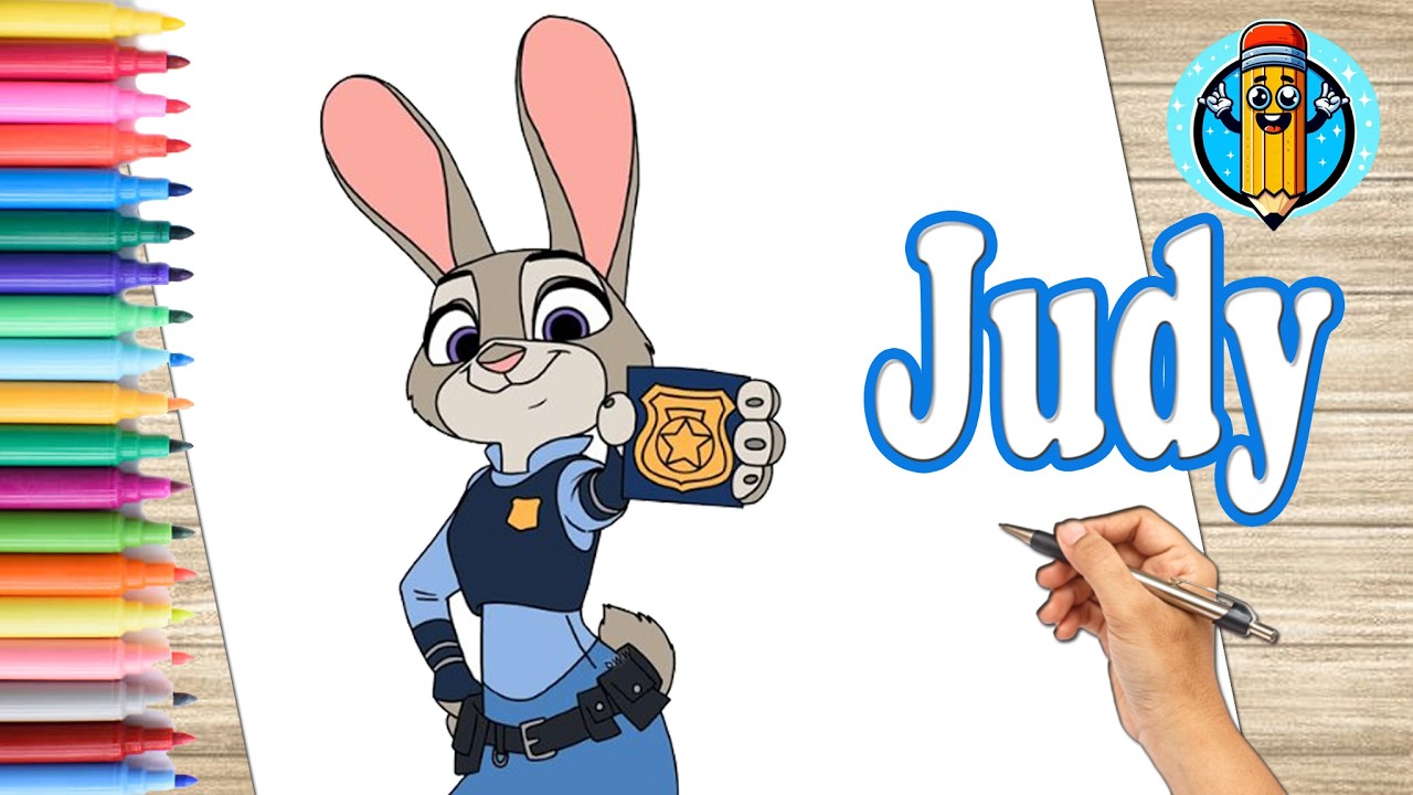 Dibuja y Colorea a JUDY HOPPS 🐰 | ZOOTOPIA | Dibujos Para NIÑOS