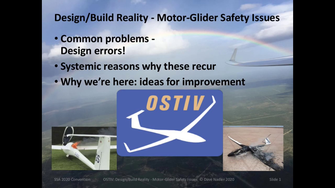 Motor-glider Unreliability: Examples, Systemic Problems, Ideas (2020 SSA/OSTIV Convention )