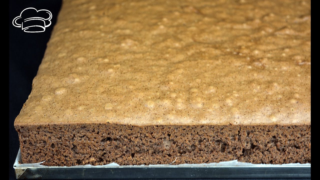 Bizcocho de chocolate gigante para tartas húmedas o con fondant