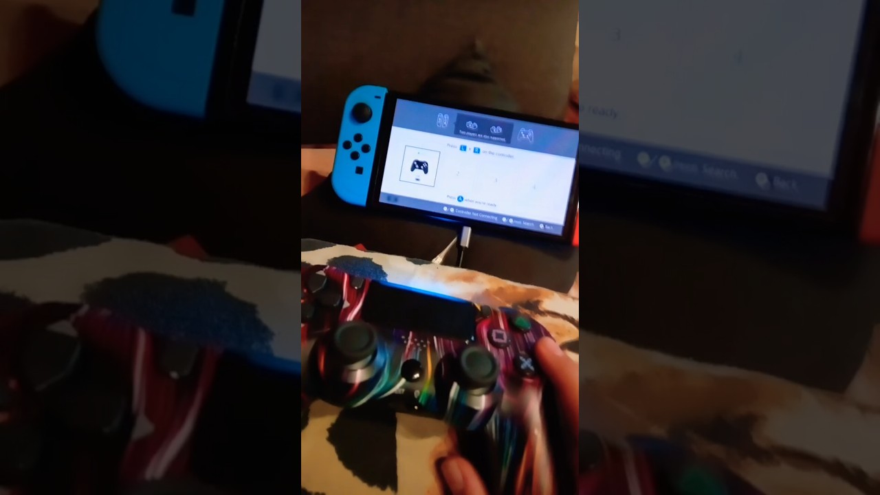 How to join ps4 controller on Nintendo switch oled.                              #Nintendo#contoller