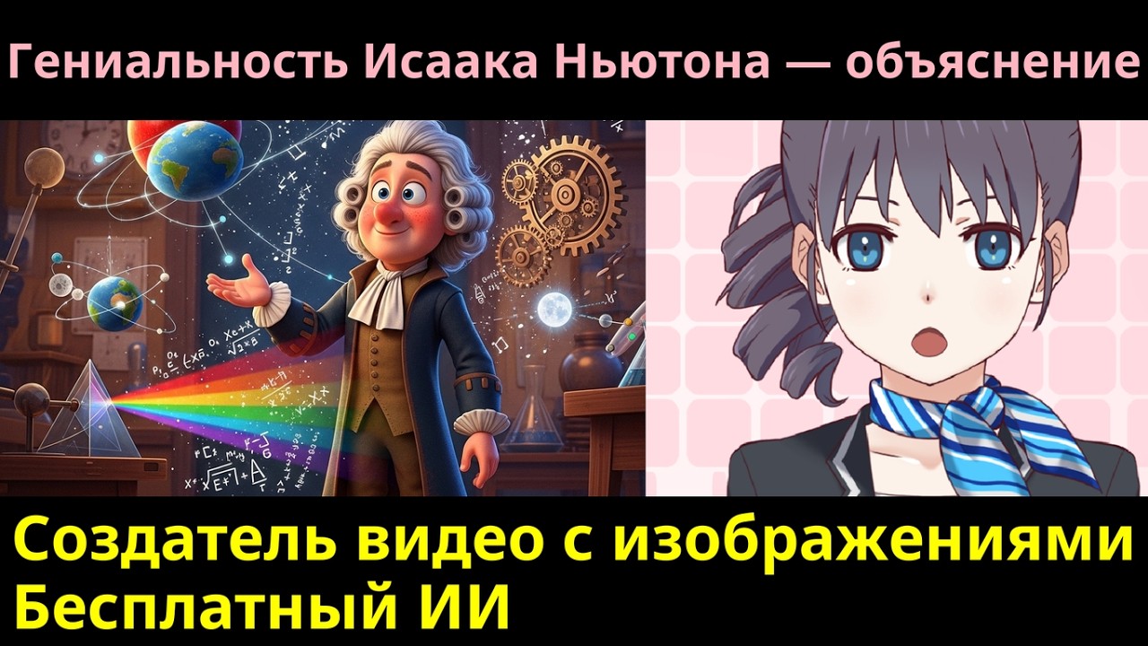 Как использовать Gemovie: Создание видео “Гениальность Исаака Ньютона — объяснение”