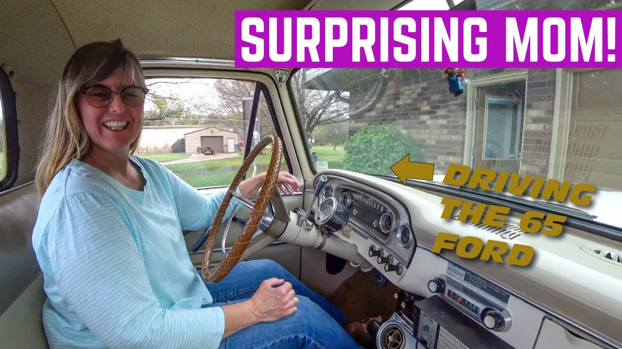 SURPRISING My Mom With Her DAD'S 1965 Ford F100 *No More Exhaust Leaks*
