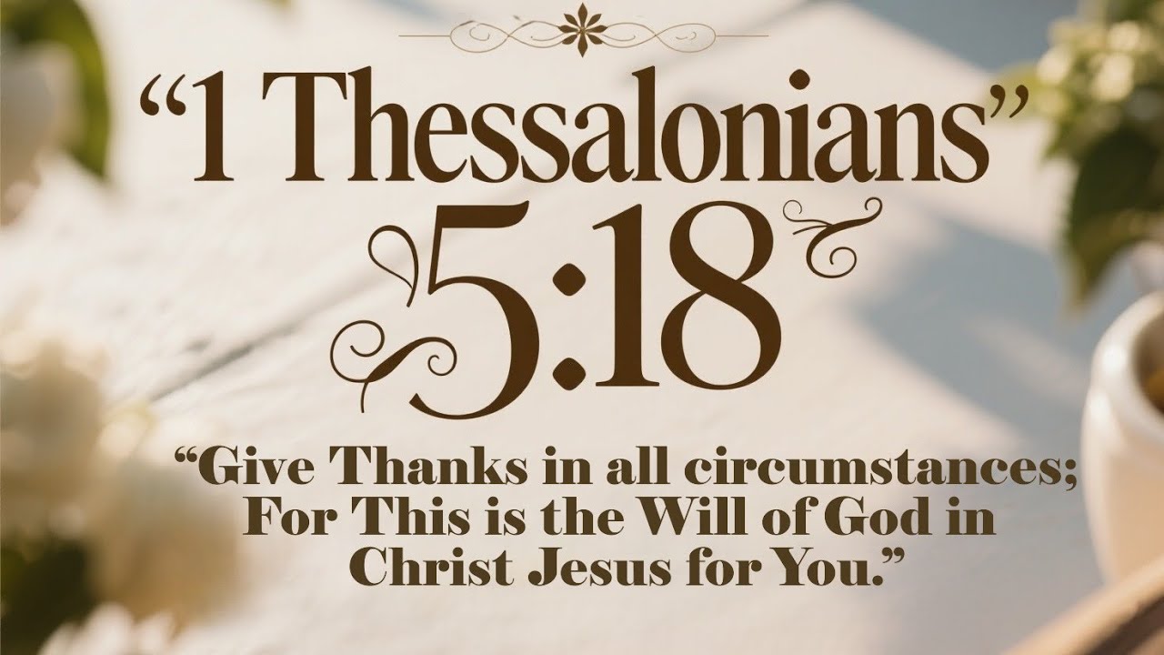 Word of God Every Day | 1 Thessalonians 5:18 | Gratitude in Every Season | Thankfulness | God's Will