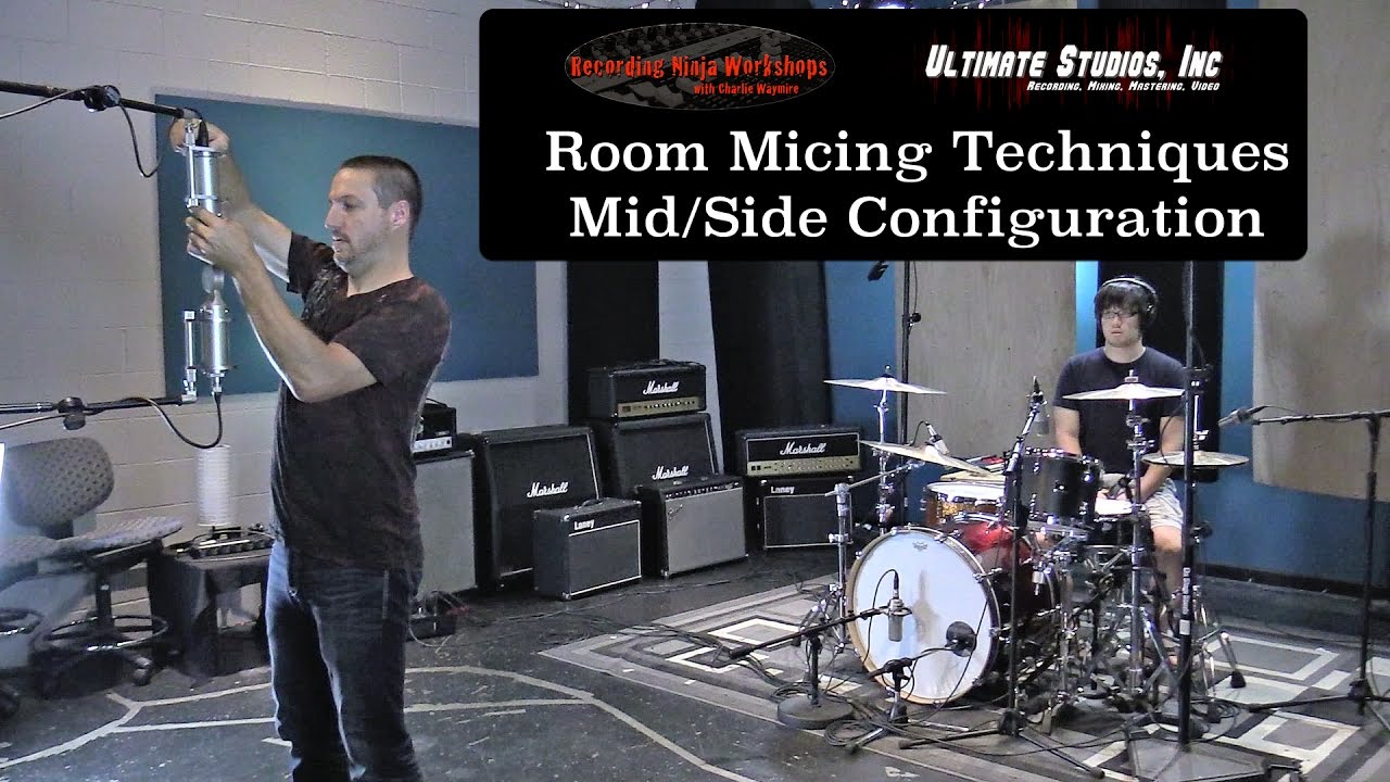 Recording Drum Room Mics:  Mid/Side Configuration