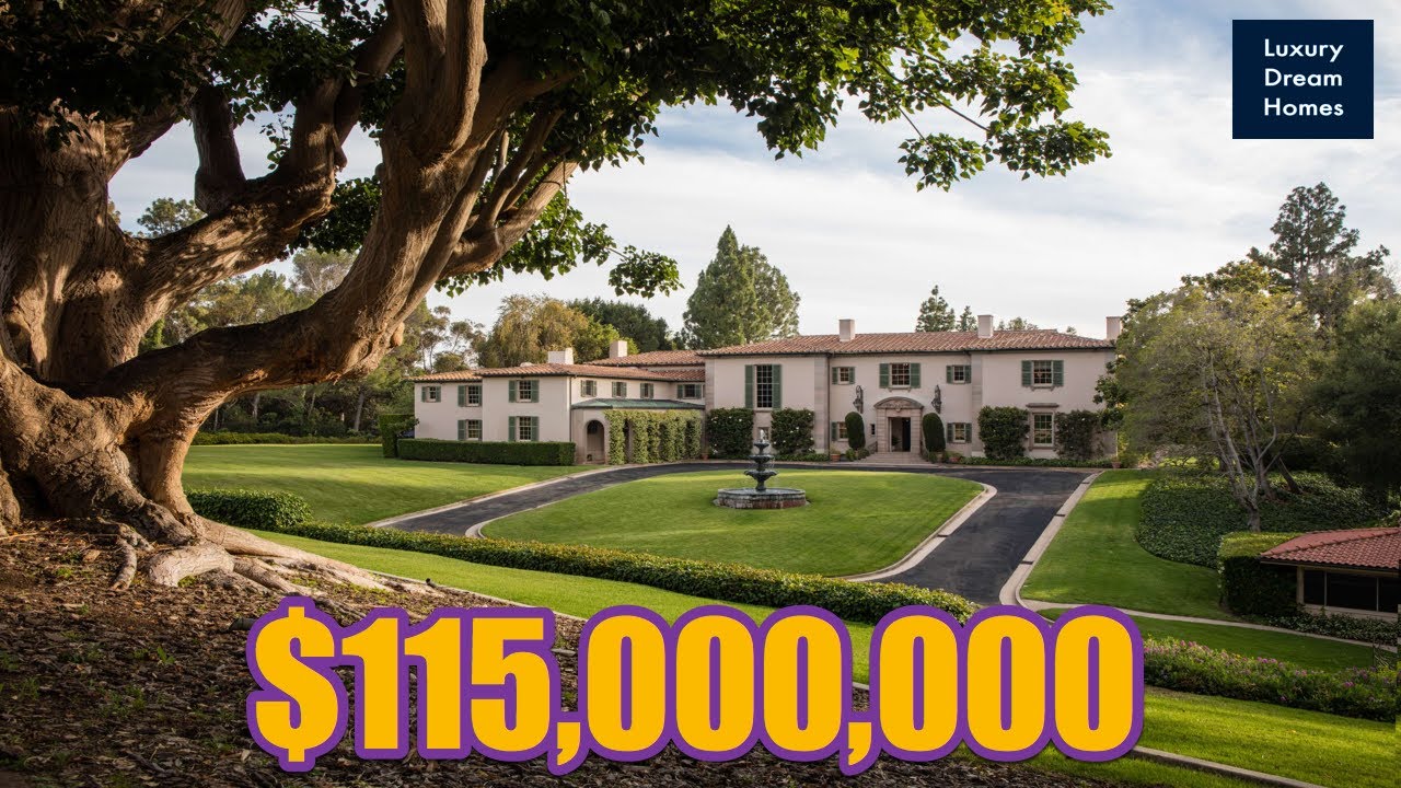 INSIDE A $115 Million LA Mansion 4K The Owlwood Estate Owned by Hollywood Stars 141 S Carolwood Dr.