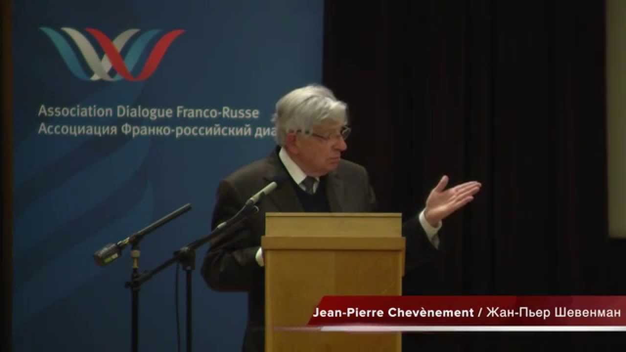 Jean-Pierre Chev&egrave;nement &agrave; l'AG du Dialogue Franco-Russe