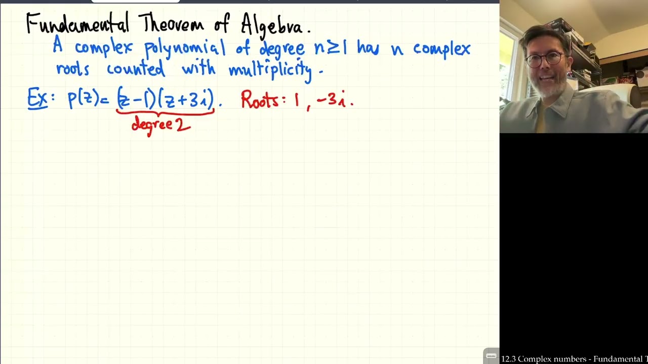 12.3 Fundamental Theorem of Algebra