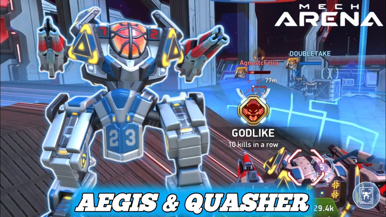Best Sniper Build with Aegis and Quasher - Mech Arena 