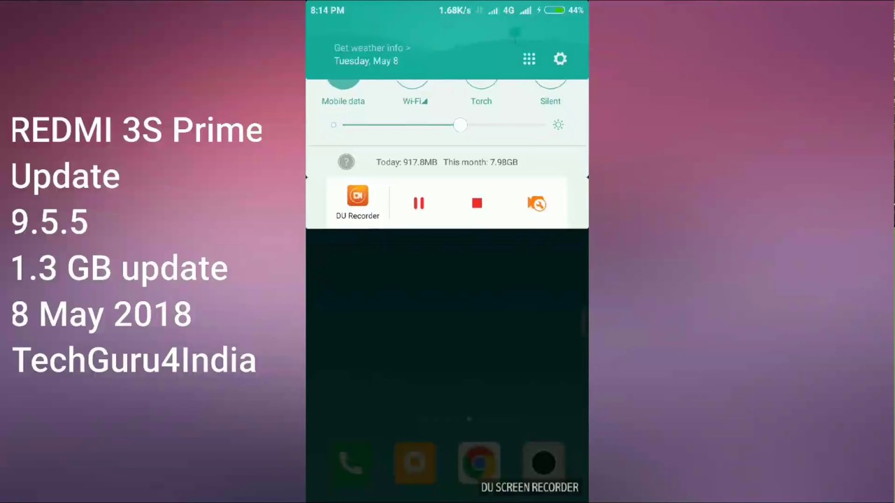 MIUI 9.5.5.0 MALMIFA Update Available for RedMi 3s and 3s Prime