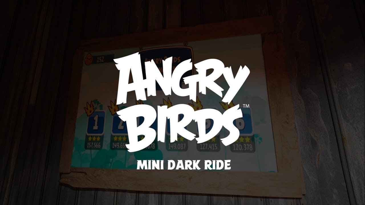 Angry Birds Mini Dark Ride | Conceptual POV | Sally Dark Rides