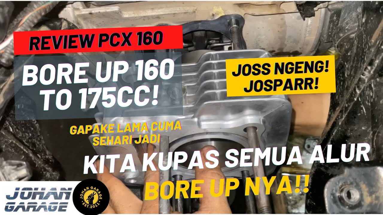 MEMBLUDAK!! BORE UP HONDA PCX 160 DENGAN BLOCK SET BRT 62MM | 1 HARI KELARR MAZEEH!