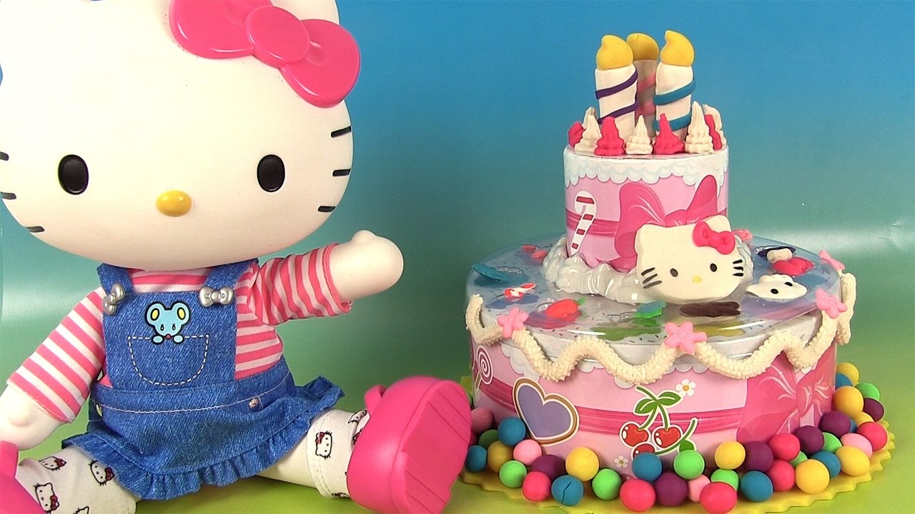 Play Doh Hello Kitty Birthday Party Gâteau d’anniversaire Canal Toys Pâte à modeler
