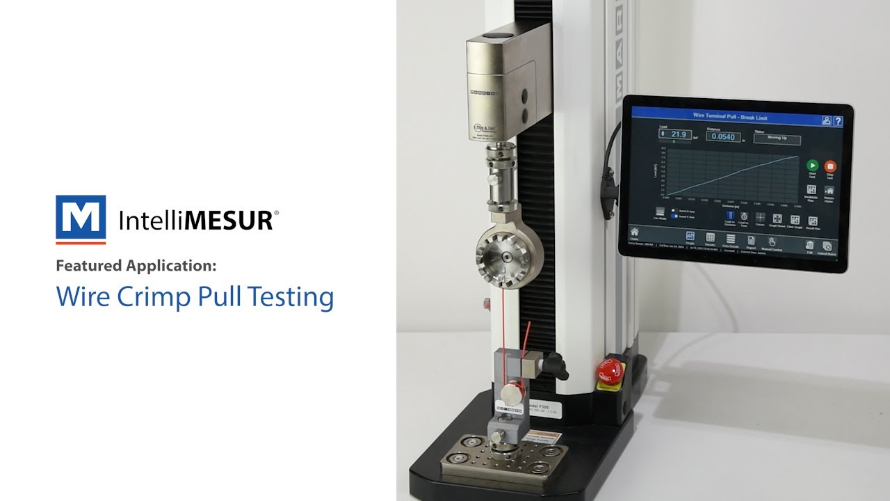 Wire Crimp Pull Testing With IntelliMESUR® Force Measurement Software