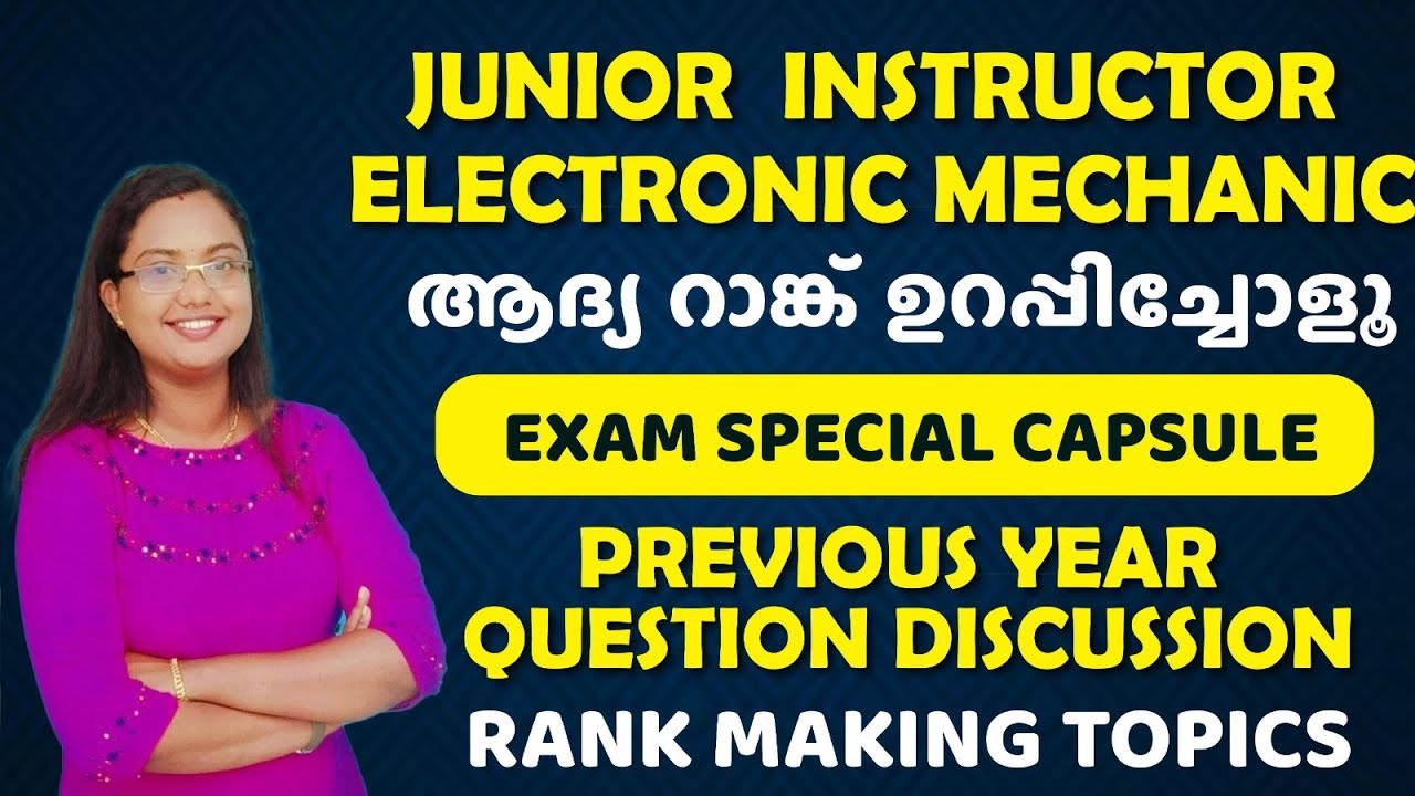 Junior Instructor| Electronic Mechanic| Exam date| Previous Year Question Discussion| Rank making