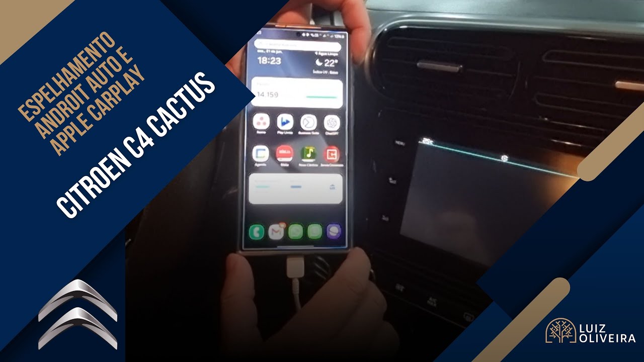 Espelhamento Androit auto e Apple Carplay | CITROEN C4 CACTUS