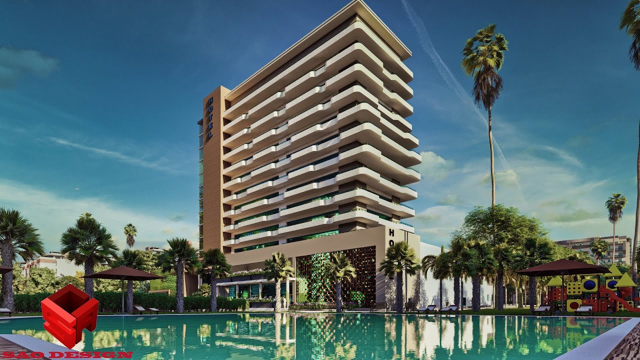 LARGEST ARCHITECTURAL RENDER EVER MADE IN LUMION , HOTEL DE LUXE 4 ETOIES انيميشن لوميون 11