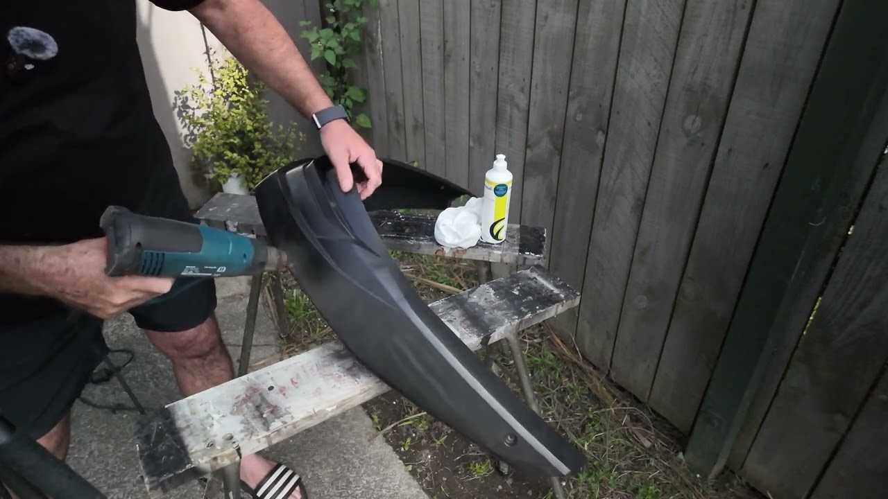 SeaDoo Sun-Damaged Plastic Front Bumper Restoration: Before and After