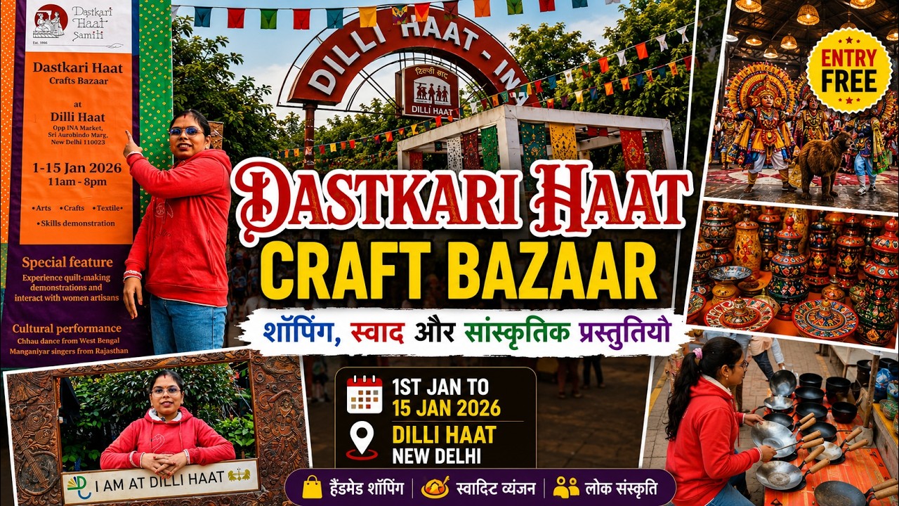 Dastkari Haat Craft Bazaar 2026 | Dilli Haat INA | Explore Shopping, Food & Cultural Performances