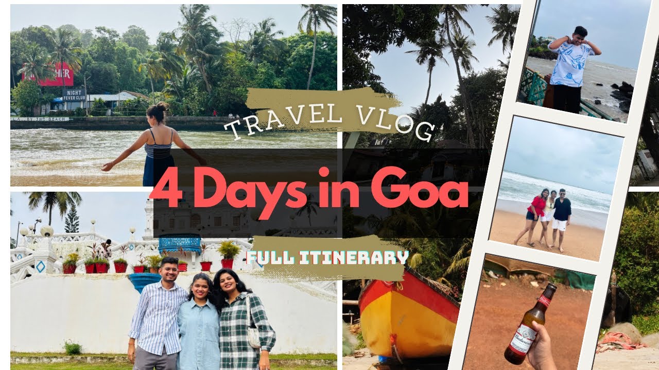GOA Vlog | Goa Full Itinerary | Goa Tourist Places | Crazy Friends Trip🤪❤️