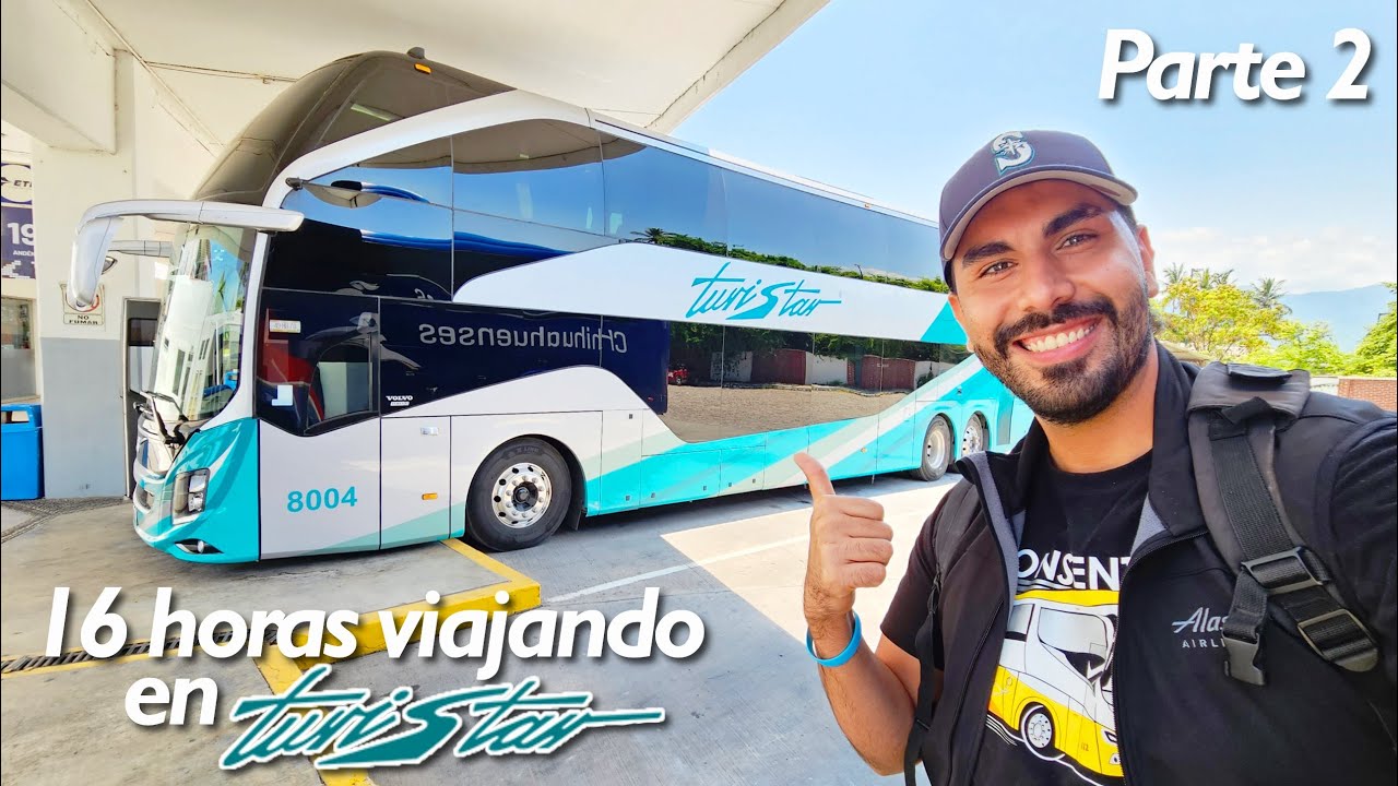 Viajando en autobús de lujo por 16 HORAS | Parte 2 | Turistar Volvo 9800 DD | Review #97