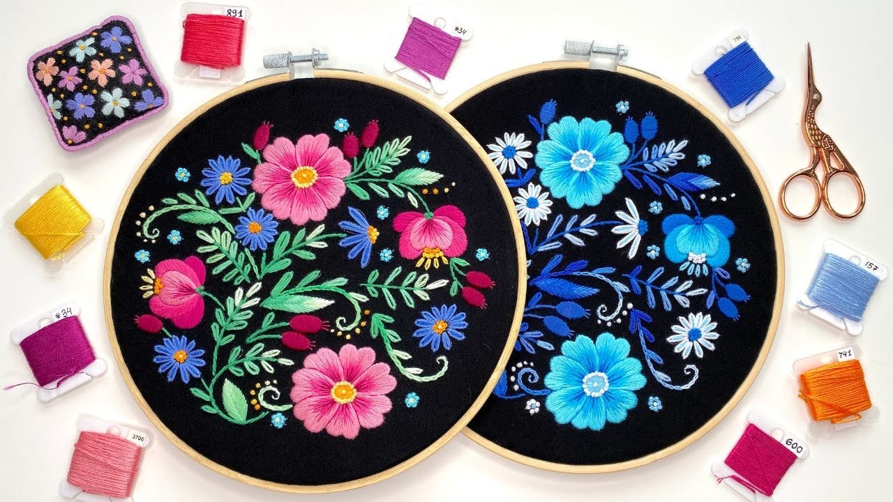 🌿🌸 Sweetbrier & Wild Flowers 🌸 🌿 Hand Embroidery Stitch Along [Part 1]