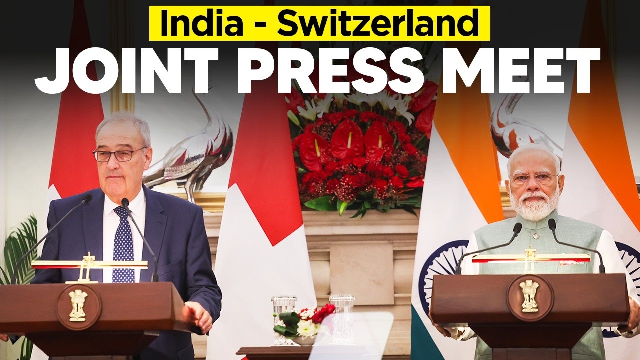 LIVE: PM Modi, President of the Swiss Confederation Guy Parmelin attend joint press meet